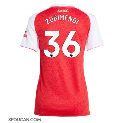Zenski Nogometni Dres Arsenal Martin Zubimendi #36 Domaci 2025-26 Kratak Rukav Zenski Nogometni Dres Arsenal Martin Zubimendi #36 Domaci 2025-26 Kratak Rukav